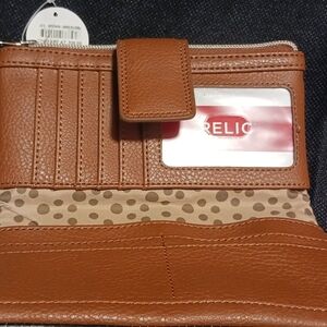 Relic Tan Wallet with Card Organizer